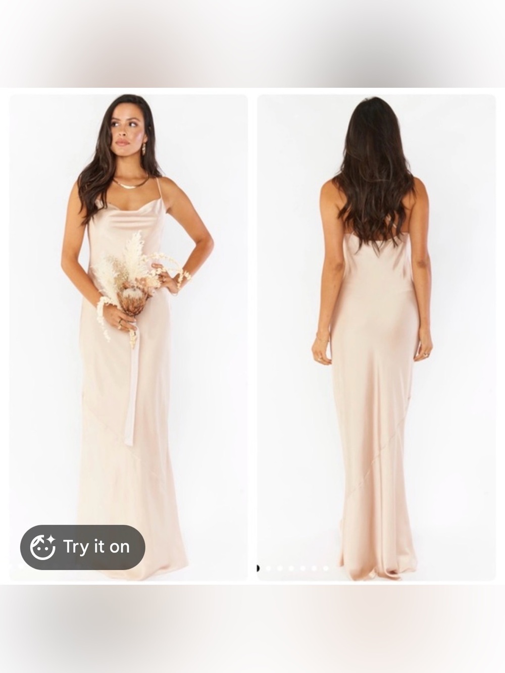 Show Me Your Mumu Tuscany Slip Maxi Dress - Champagne